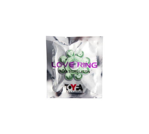 Зеленое эрекционное кольцо-цветок