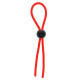 Заказать Красное эрекционное лассо с одной бусиной-утяжкой STRETCHY THIN LASSO