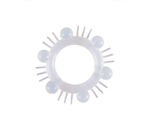 Эластичное эрекционное кольцо с шипиками и шариками