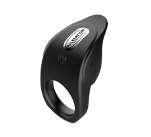 Черное эрекционное виброкольцо Vibro Lust Ring