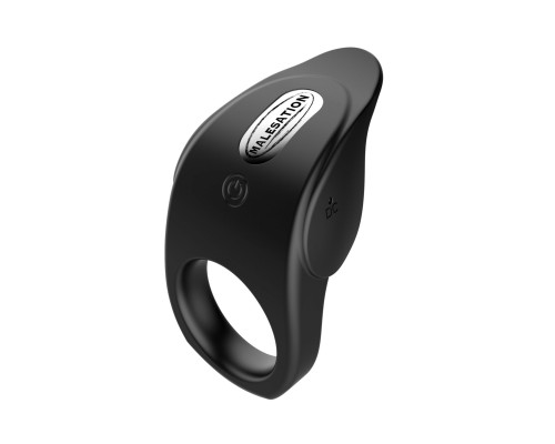 Заказать Черное эрекционное виброкольцо Vibro Lust Ring
