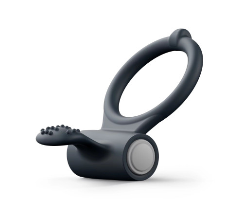 Черное эрекционное кольцо Power Clit Черное эрекционное кольцо Power Clit