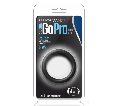 Черное эрекционное кольцо Silicone Go Pro Cock Ring