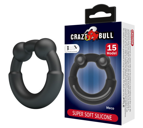 Черное эрекционное кольцо Meco
