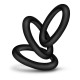 Заказать Набор из 3 черных эрекционных колец Black Small Penis Rings