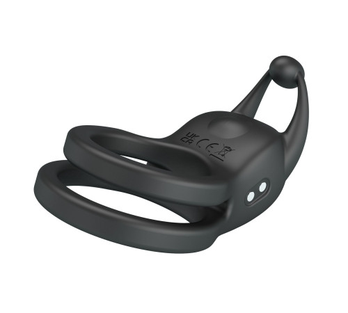 Черное перезаряжаемое виброкольцо Goodwin