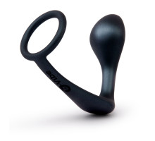 Черное эрекционное кольцо со стимулятором простаты Ringer Cock Ring   Plug