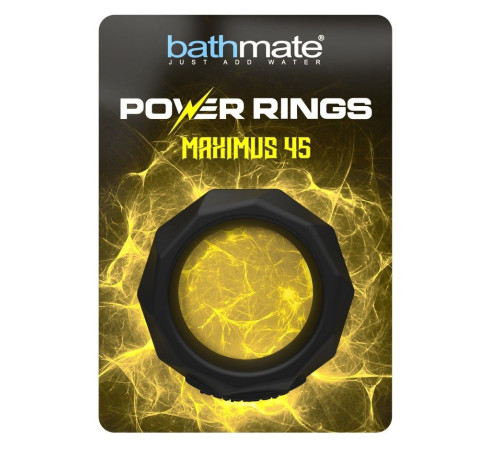 Черное эрекционное кольцо Maximus 45