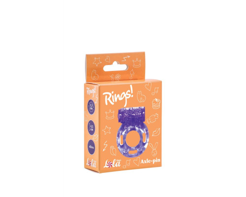 Заказать Фиолетовое эрекционное кольцо с вибрацией Rings Axle-pin