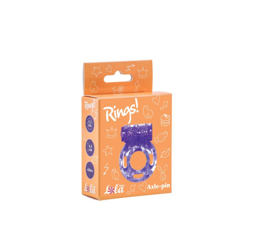 Фиолетовое эрекционное кольцо с вибрацией Rings Axle-pin Фиолетовое эрекционное кольцо с вибрацией Rings Axle-pin