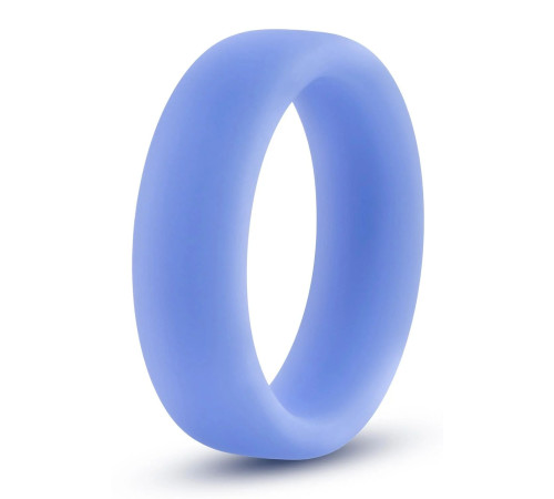 Голубое люминесцентное кольцо Silicone Glo Cock Ring Голубое люминесцентное кольцо Silicone Glo Cock Ring
