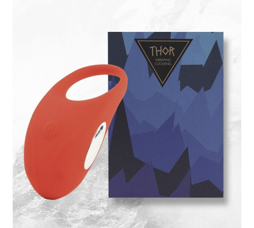 Красное кольцо с вибрацией Thor Cockring Красное кольцо с вибрацией Thor Cockring