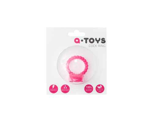 Заказать Розовое виброкольцо на пенис A-toys из силикона Заказать Розовое виброкольцо на пенис A-toys из силикона