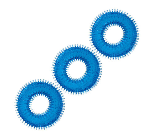 Комплект из трех голубых колец для эрекции 3-Pack Ultra-Stim Stretch Cock Rings Комплект из трех голубых колец для эрекции 3-Pack Ultra-Stim Stretch Cock Rings