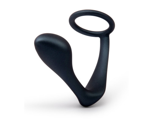 Заказать Черное эрекционное кольцо со стимулятором простаты Ringer Cock Ring   Plug