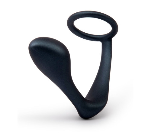 Черное эрекционное кольцо со стимулятором простаты Ringer Cock Ring   Plug