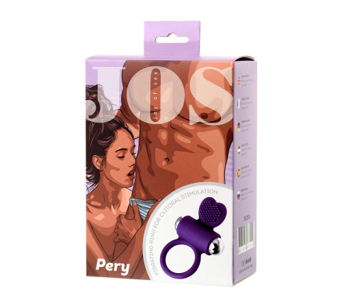 Фиолетовое виброкольцо с ресничками JOS PERY