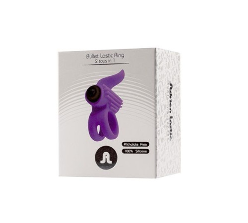 Эрекционное кольцо с подхватом мошонки и стимуляцией клитора Bullet Lastic Ring