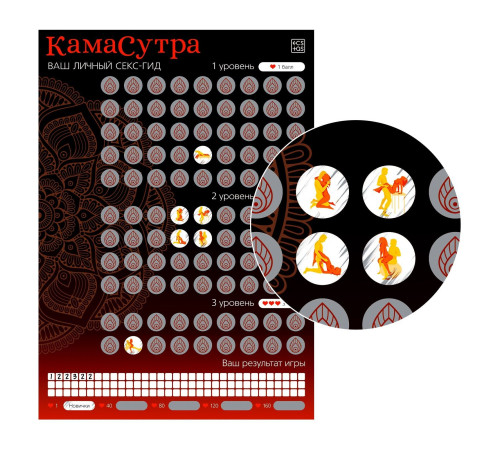 Скретч-плакат Секс-гид. Камасутра формата А3 Скретч-плакат Секс-гид. Камасутра формата А3