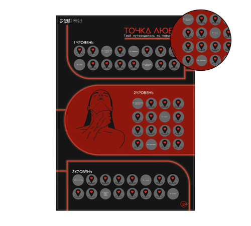Плакат для двоих  Точка любви  со скретч-слоем