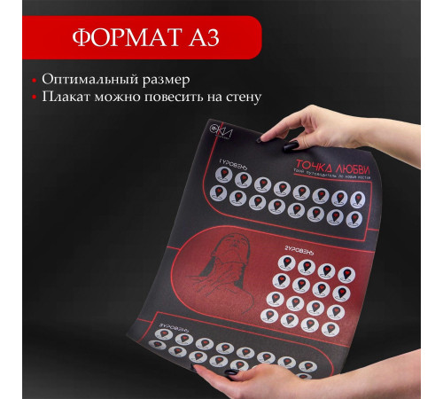 Плакат для двоих  Точка любви  со скретч-слоем