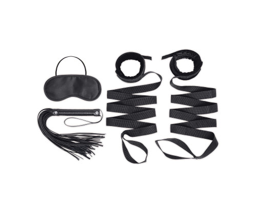 Заказать Эротический набор 4PC Bondage Bed Strap Flogger Kit Заказать Эротический набор 4PC Bondage Bed Strap Flogger Kit