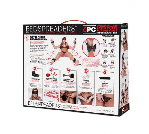 Романтический набор для БДСМ-игр с лепестками роз