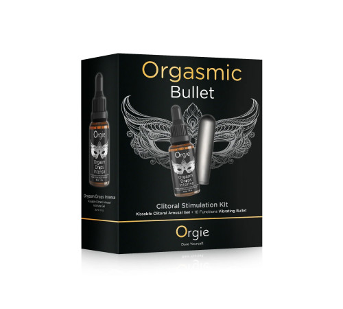Набор Orgie Orgasmic Bullet: вибропуля и возбуждающий гель Orgasm Drops Intense Набор Orgie Orgasmic Bullet: вибропуля и возбуждающий гель Orgasm Drops Intense