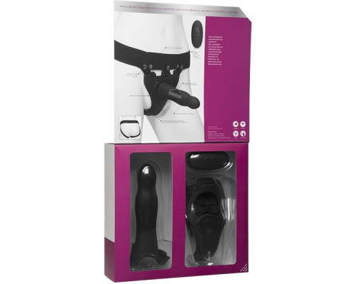 Черный полый вибрострапон Body Extensions BE Aroused - 17,78 см. Черный полый вибрострапон Body Extensions BE Aroused - 17,78 см.