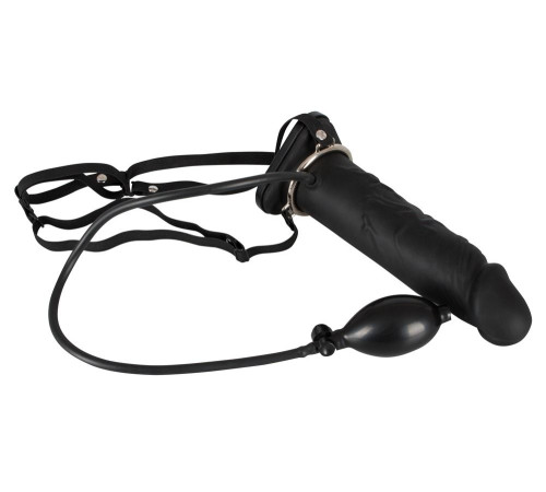 Полый страпон с эффектом увеличения Inflatable Strap-On - 18,5 см. Полый страпон с эффектом увеличения Inflatable Strap-On - 18,5 см.