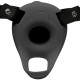 Заказать Черный полый страпон с вибрацией 2’’ Erection 28X Smooth Vibrating Silicone Penis Sheath