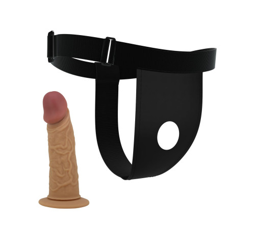 Полый страпон на регулируемых трусиках Houston - 17,5 см.