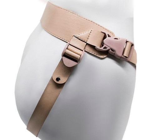 Телесный фаллопротез MEN STYLE с анальным стимулятором - 17,5 см.