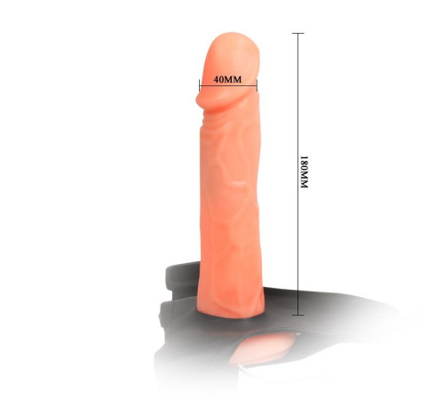 Страпон с полостью на трусиках, с вибрацией - 18 см.