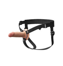 Телесный пустотелый фаллопротез 5’’ Hollow Silicone Strap-On - 14 см.