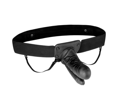 Полый страпон с двумя отростками и вибрацией Unisex Vibrating Hollow Strap-On Double Penetrating Dildo - 17,8 см. Полый страпон с двумя отростками и вибрацией Unisex Vibrating Hollow Strap-On Double Penetrating Dildo - 17,8 см.