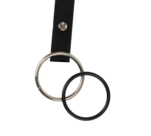 Мужской полый страпон на регулируемых ремнях - 18,5 см.