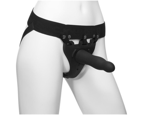 Черный полый вибрострапон Body Extensions BE Aroused - 17,78 см. Черный полый вибрострапон Body Extensions BE Aroused - 17,78 см.
