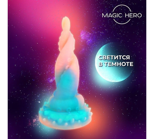 Светящийся в темноте фантазийный стимулятор в виде щупалец осьминога - 20 см.