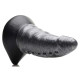 Заказать Серый фантазийный фаллоимитатор Beastly Tapered Bumpy Silicone Dildo - 21 см.