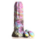 Заказать Фантазийный фаллоимитатор Dragon Spawn Dragon Ovipositor Silicone Dildo with Eggs - 18,5 см.