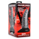 Заказать Серый фантазийный фаллоимитатор Beastly Tapered Bumpy Silicone Dildo - 21 см.