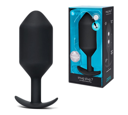 Черная пробка для ношения Snug Plug 7 - 18 см.