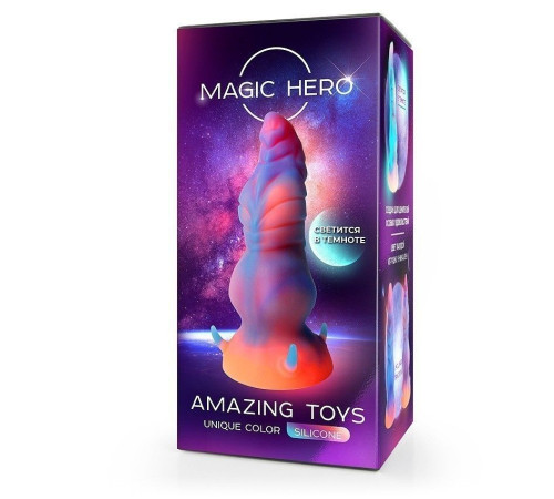 Светящийся в темноте фантазийный стимулятор - 20 см.