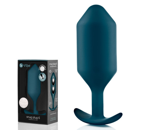 Бирюзовая пробка для ношения Snug Plug 6 - 18,5 см.