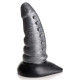 Заказать Серый фантазийный фаллоимитатор Beastly Tapered Bumpy Silicone Dildo - 21 см.