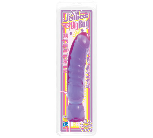 Фиолетовый фаллоимитатор Big Boy Dong Crystal Purple Jellie - 29,5 см. Фиолетовый фаллоимитатор Big Boy Dong Crystal Purple Jellie - 29,5 см.