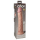 Заказать Телесный фаллоимитатор-реалистик King Cock Ellite Dual Density - 28 см.