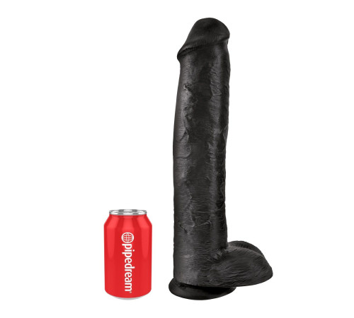 Чёрный фаллоимитатор-гигант 15 Cock with Balls - 40,6 см. Чёрный фаллоимитатор-гигант 15 Cock with Balls - 40,6 см.