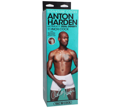 Коричневый фаллоимитатор-гигант Anton Harden 11 inch ULTRASKYN Cock - 29,2 см.